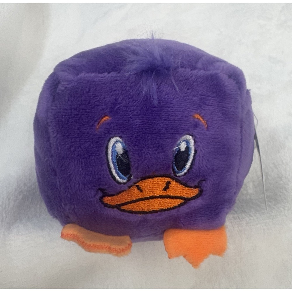 NEW KellyToy BeanPals Purple Duck Square Plush Beanie 2017 NWT Halloween Mix
